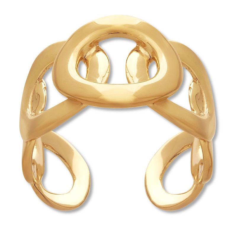 Main Image 1 of Round Link Ring 14K Yellow Gold