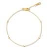 Thumbnail Image 1 of Round Station Chain Bracelet 10K Yellow Gold 7.5" Adj.