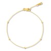 Thumbnail Image 0 of Round Station Chain Bracelet 10K Yellow Gold 7.5" Adj.