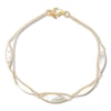 Thumbnail Image 0 of Mother-of-Pearl Station Bracelet 14K Yellow Gold 7.5"