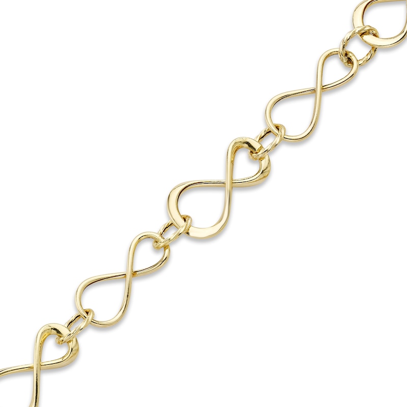 Link Chain Bracelet 10K Yellow Gold 7.5"