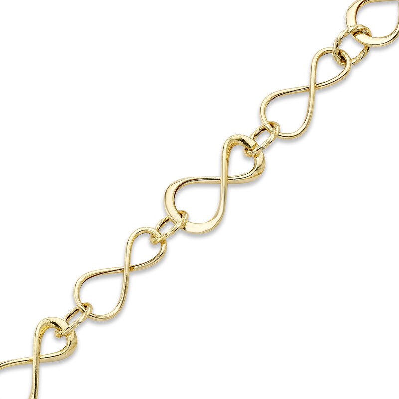 Main Image 1 of Link Chain Bracelet 10K Yellow Gold 7.5"