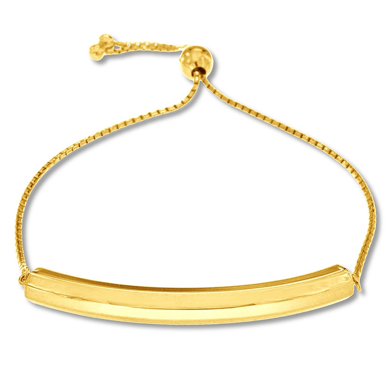 Bar Bolo Bracelet 10K Yellow Gold