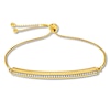 Thumbnail Image 1 of Textured Bar Bolo Bracelet 10K Yellow Gold
