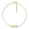 Thumbnail Image 1 of Infinity Symbol Anklet 10K Yellow Gold 9" to 10" Adjustable