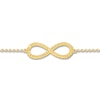 Thumbnail Image 1 of Infinity Symbol Anklet 10K Yellow Gold 9" to 10" Adjustable