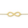 Thumbnail Image 2 of Infinity Symbol Anklet 10K Yellow Gold 9" to 10" Adjustable