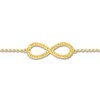 Thumbnail Image 1 of Infinity Symbol Anklet 10K Yellow Gold 9" to 10" Adjustable