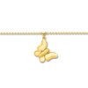 Thumbnail Image 2 of Butterfly Anklet 10K Yellow Gold 9"-10" Adjustable