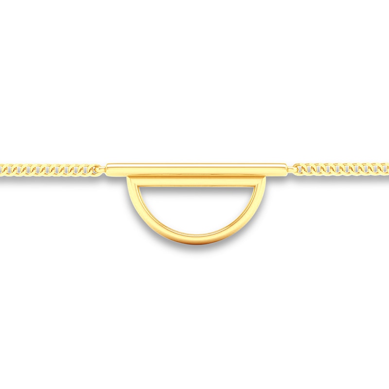 Main Image 2 of Half Circle Bracelet 10K Yellow Gold 7.25"