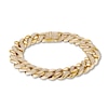 Thumbnail Image 2 of Men's Diamond Link Bracelet 2 ct tw 14K Yellow Gold 8.5"