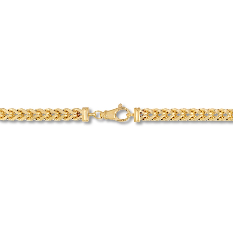 Main Image 3 of Semi-Solid Franco Link Chain Bracelet 14K Yellow Gold 8.5"