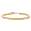 Thumbnail Image 1 of Semi-Solid Square Franco Chain Bracelet 10K Yellow Gold 8.5"