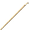 Thumbnail Image 2 of Semi-Solid Square Franco Chain Bracelet 10K Yellow Gold 8.5"
