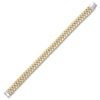 Thumbnail Image 2 of Men's Link Chain Bracelet 10K Two-Tone Gold 8.5"