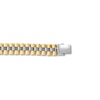 Thumbnail Image 2 of Men's Link Chain Bracelet 10K Two-Tone Gold 8.5"