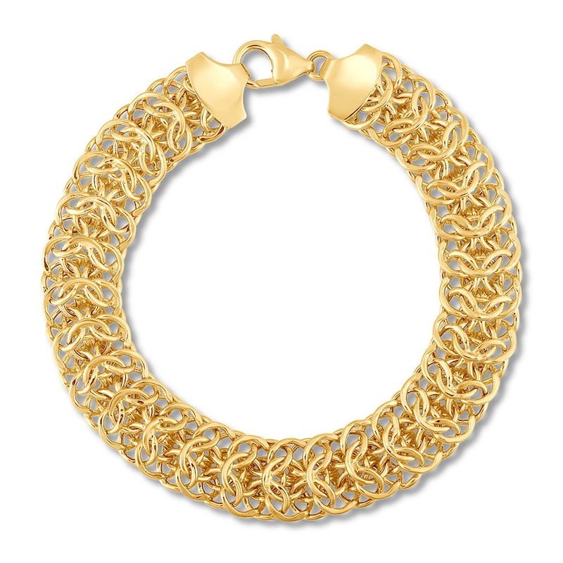 Main Image 1 of Link Bracelet 14K Yellow Gold 7.5"