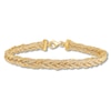 Thumbnail Image 0 of Woven Link Chain Bracelet 14K Yellow Gold 7.5"
