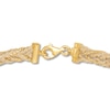 Thumbnail Image 2 of Woven Link Chain Bracelet 14K Yellow Gold 7.5"