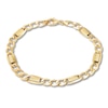 Thumbnail Image 1 of Figaro Link Chain Bracelet 10K Yellow Gold 8.5"