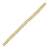 Thumbnail Image 1 of Semi-Solid Railroad Link Chain Bracelet 10K Yellow Gold 8.25" 7.5mm