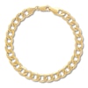 Thumbnail Image 1 of Hollow Curb Chain Bracelet 10K Yellow Gold 9" Approx. 8.8mm