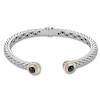 Thumbnail Image 1 of Onyx Bangle Sterling Silver/14K Yellow Gold