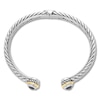 Thumbnail Image 2 of Onyx Bangle Sterling Silver/14K Yellow Gold