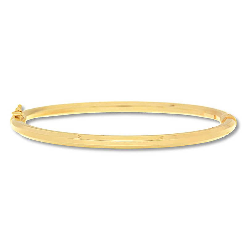 Textured Bangle 10K Yellow Gold 7.25",Y"