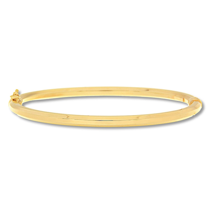 Main Image 1 of Textured Bangle 10K Yellow Gold 7.25",Y"