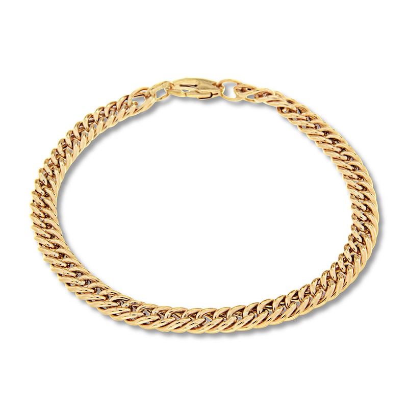Main Image 1 of Link Chain Bracelet 10K Yellow Gold 7.5&quot; Length