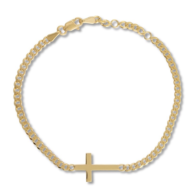 Men's Side Cross Bracelet
