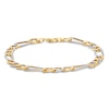 Thumbnail Image 0 of Semi-Solid Figaro Chain Bracelet 10K Yellow Gold 8.5"