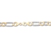 Thumbnail Image 2 of Semi-Solid Figaro Chain Bracelet 10K Yellow Gold 8.5"