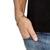 Thumbnail Image 2 of Solid Figaro Chain Bracelet 10K Yellow Gold 9" Length