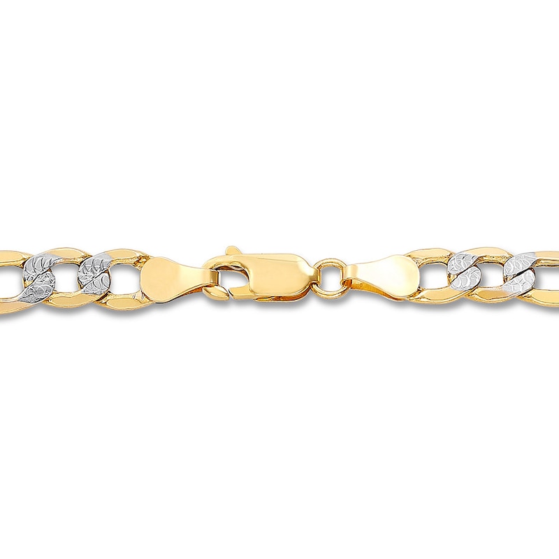 Main Image 2 of Hollow Figaro Chain Bracelet 10K Yellow Gold 8.5" Length