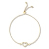 Thumbnail Image 1 of Heart Bolo Bracelet 10K Yellow Gold 9.5" Adjustable