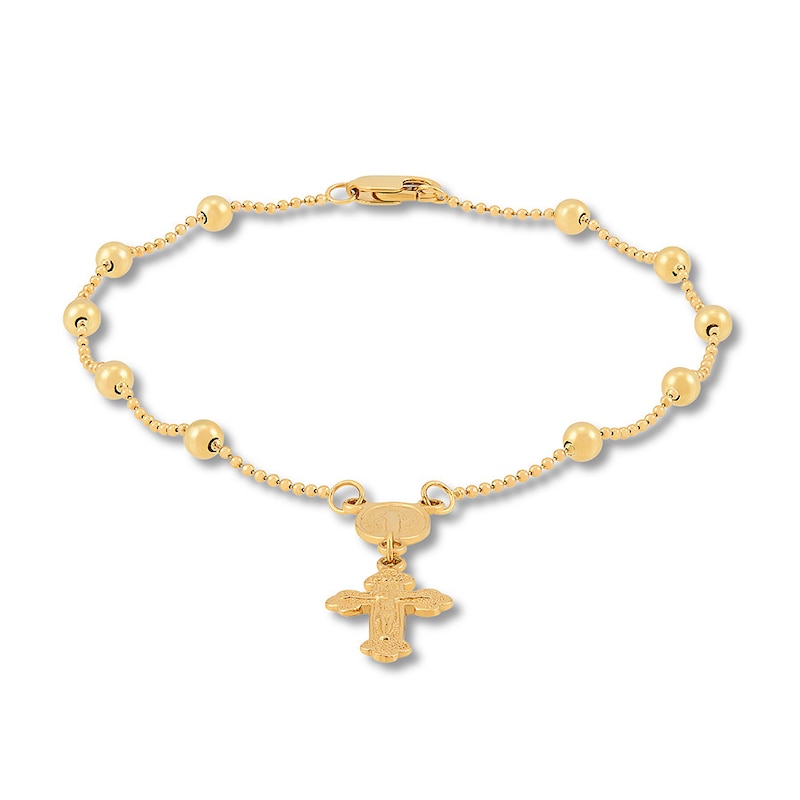 Main Image 2 of Rosary Bracelet 14K Yellow Gold 7.5"