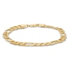 Thumbnail Image 1 of Hollow Figaro Link Chain Bracelet 10K Yellow Gold 9"