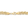Thumbnail Image 2 of Rope Chain Bracelet 10K Yellow Gold 7.25"
