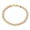 Thumbnail Image 2 of Rope Chain Bracelet 14K Tri-Color Gold 7.5"