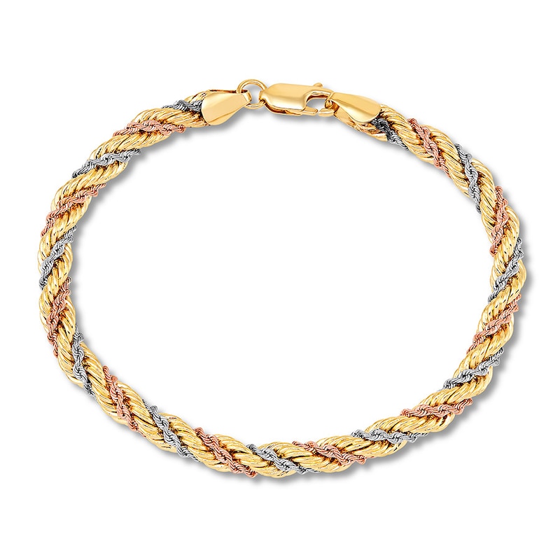 Mini Single Rope Casing, Gold, Men's Bracelets