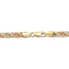 Thumbnail Image 3 of Rope Chain Bracelet 14K Tri-Color Gold 7.5"