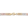 Thumbnail Image 2 of Link Chain Bracelet 10K Tri-Color Gold 7.25"