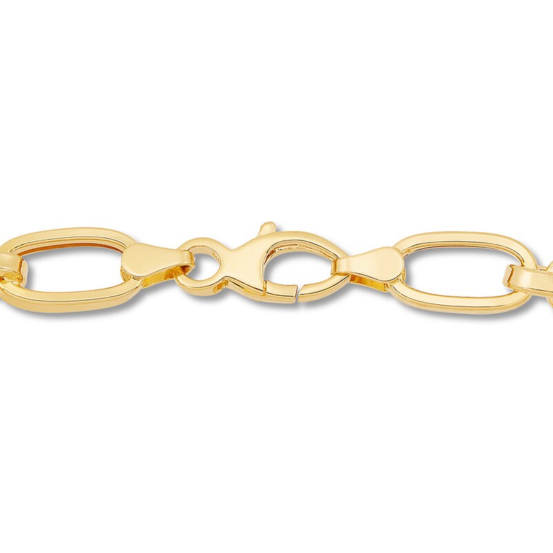 Main Image 3 of Oval Link Bracelet 14K Yellow Gold 7.5"
