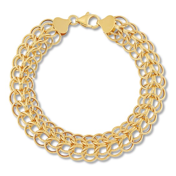 Sedusa Chain Bracelet 14K Yellow Gold 7.5" layeredgoldcollection Jared