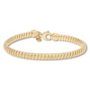 Thumbnail Image 1 of Textured Tube Chain Bracelet 14K Yellow Gold 7.5&quot;