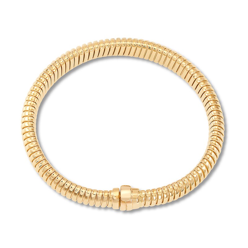 Main Image 2 of Tube Chain Bracelet 14K Yellow Gold 7.5"