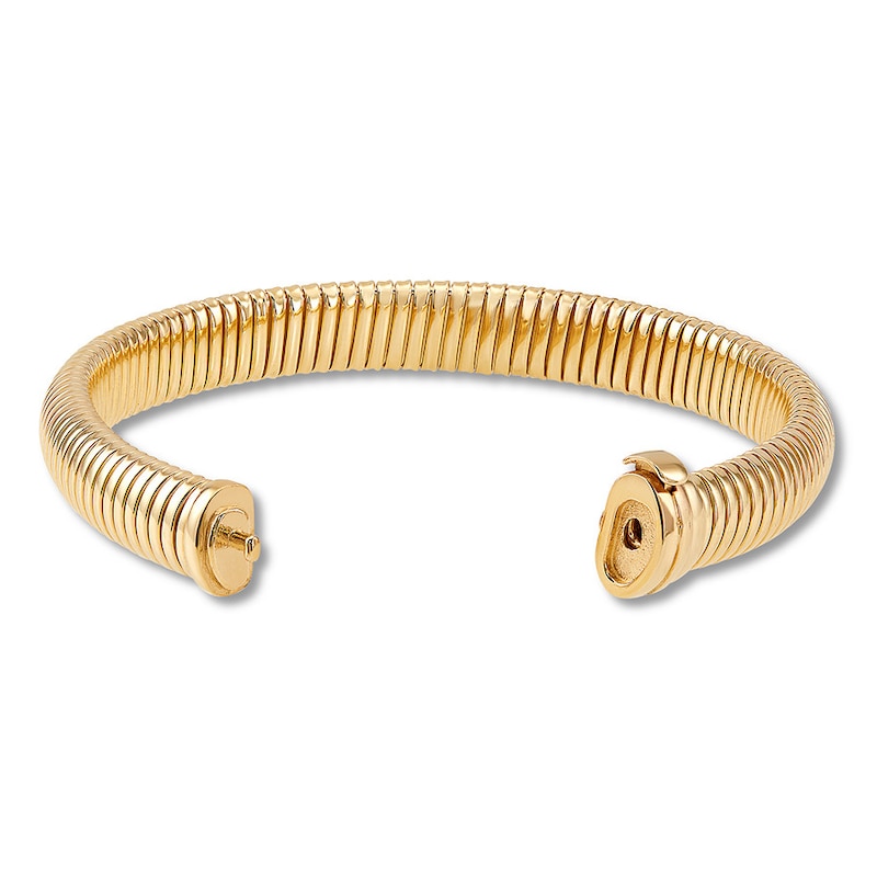 Main Image 3 of Tube Chain Bracelet 14K Yellow Gold 7.5"