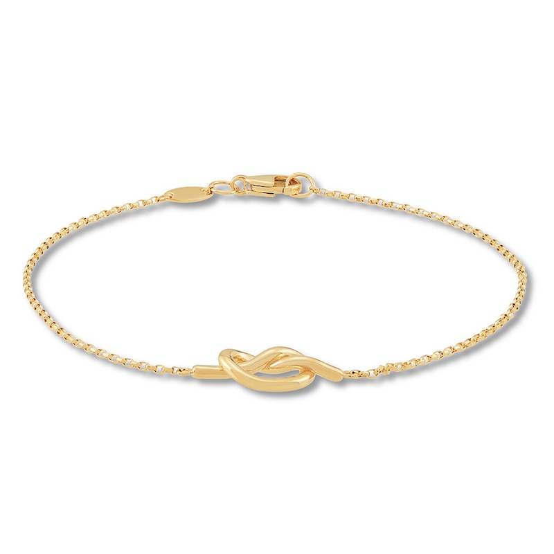 Knot Bracelet 10K Yellow Gold 7.5" Length